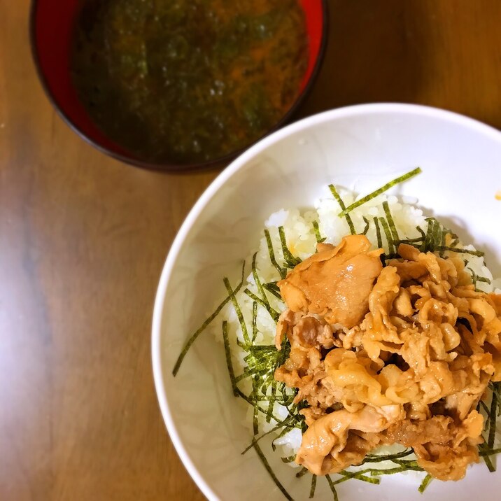 ごはんがすすむ！簡単生姜焼き丼